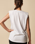 PADDED SHOULDER TANK TOP