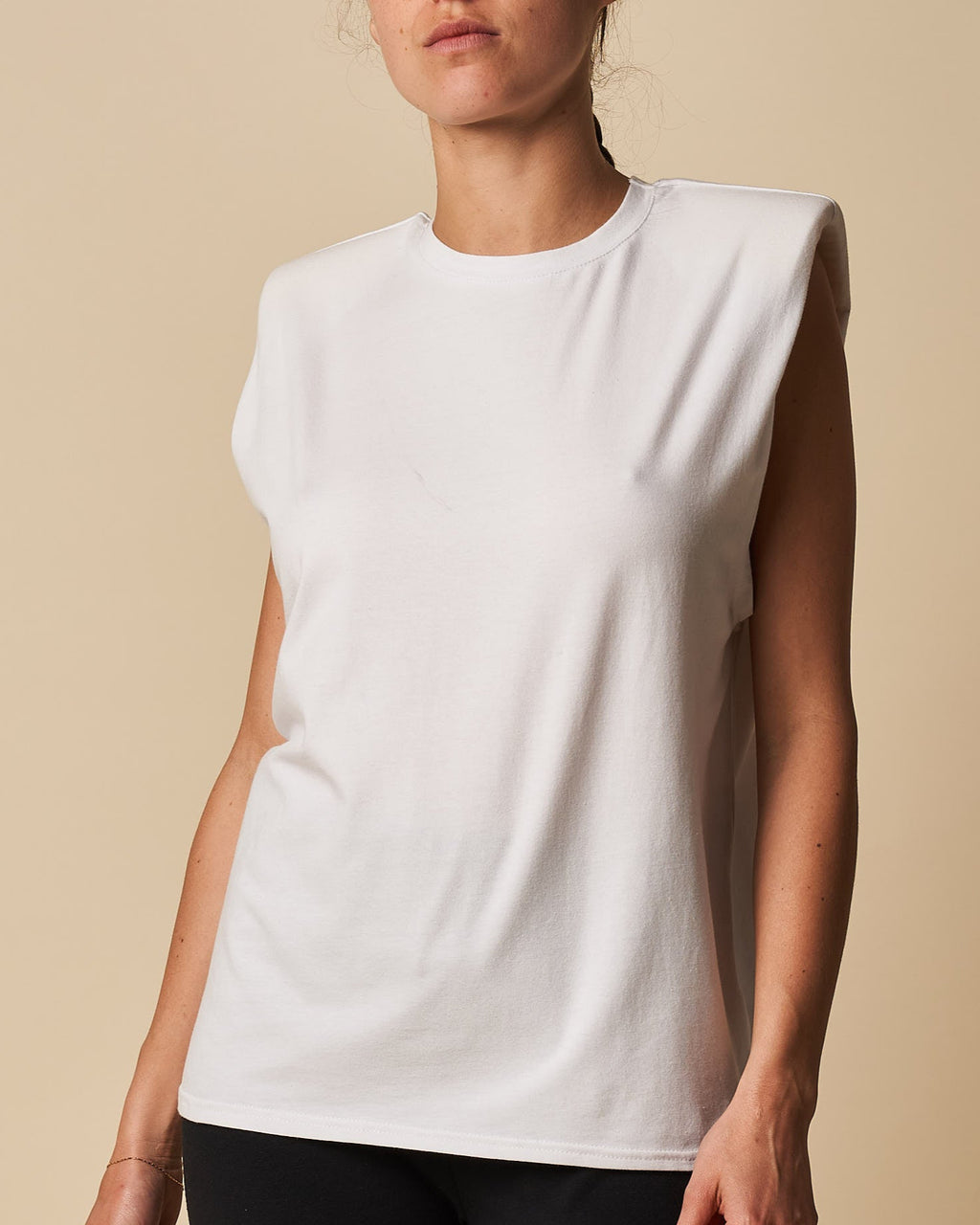 PADDED SHOULDER TANK TOP