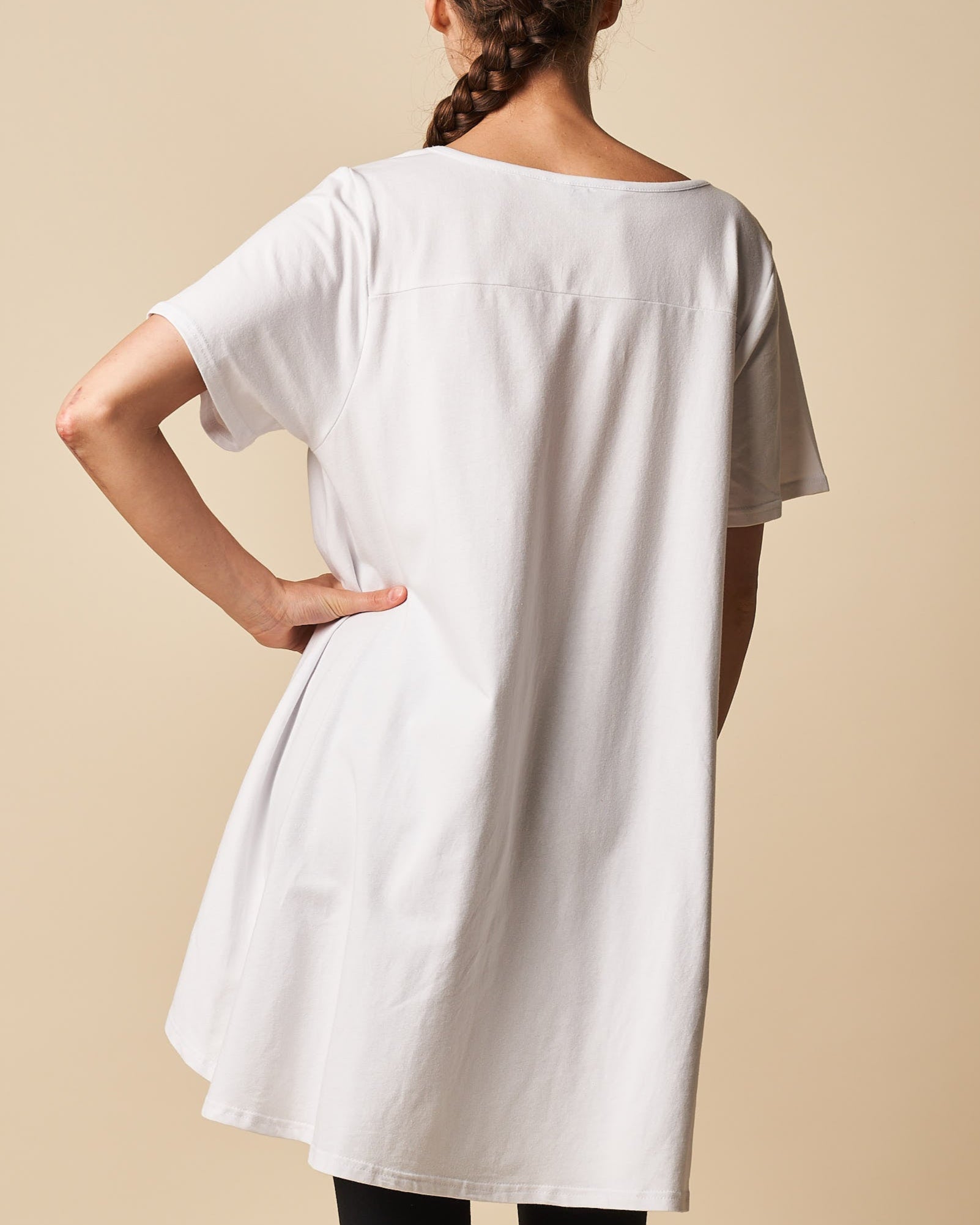 Hi- Lo Scoop Neck Tunic Top