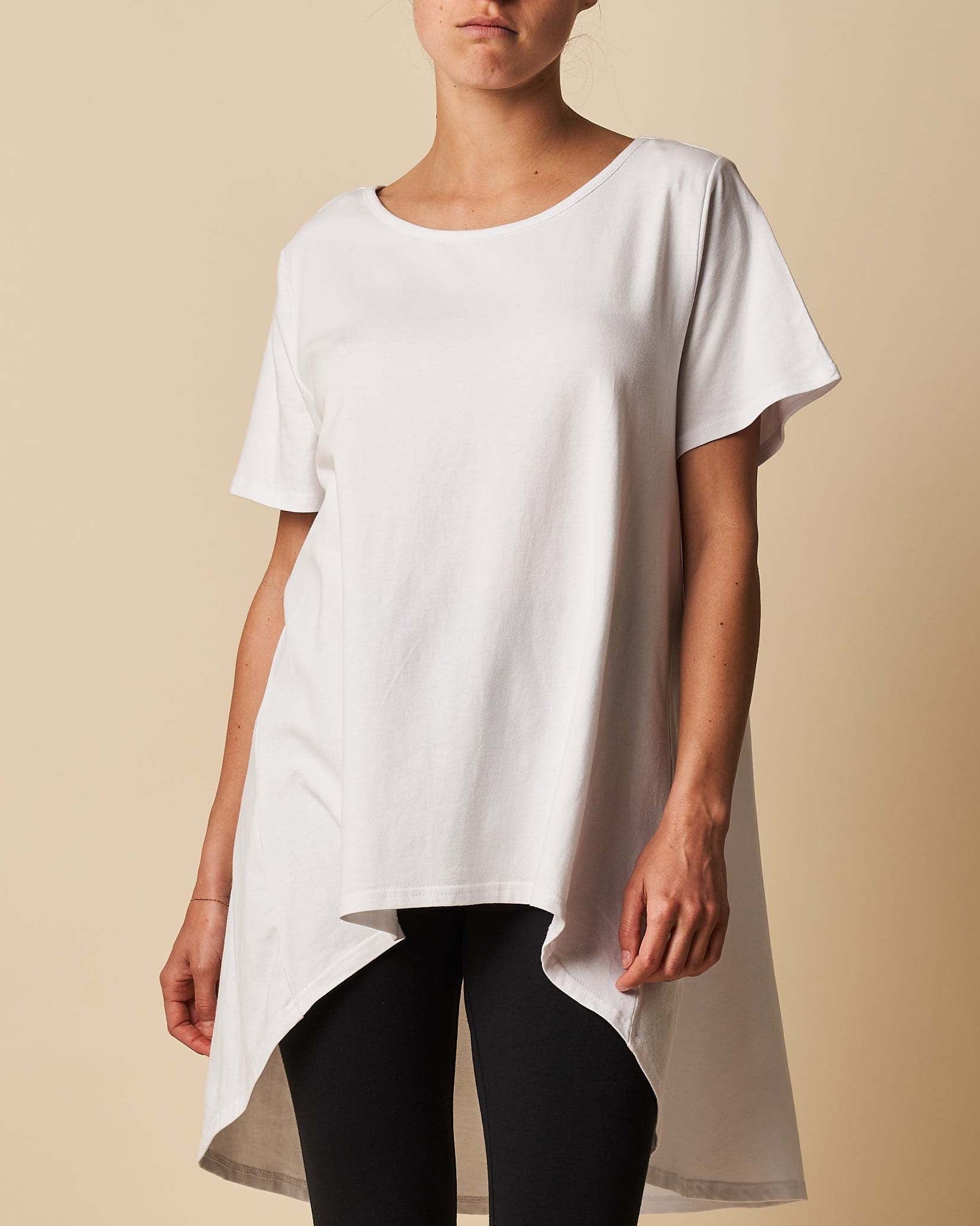 Hi- Lo Scoop Neck Tunic Top