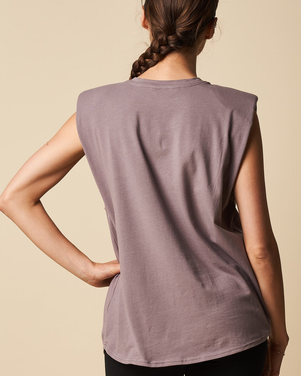 PADDED SHOULDER TANK TOP