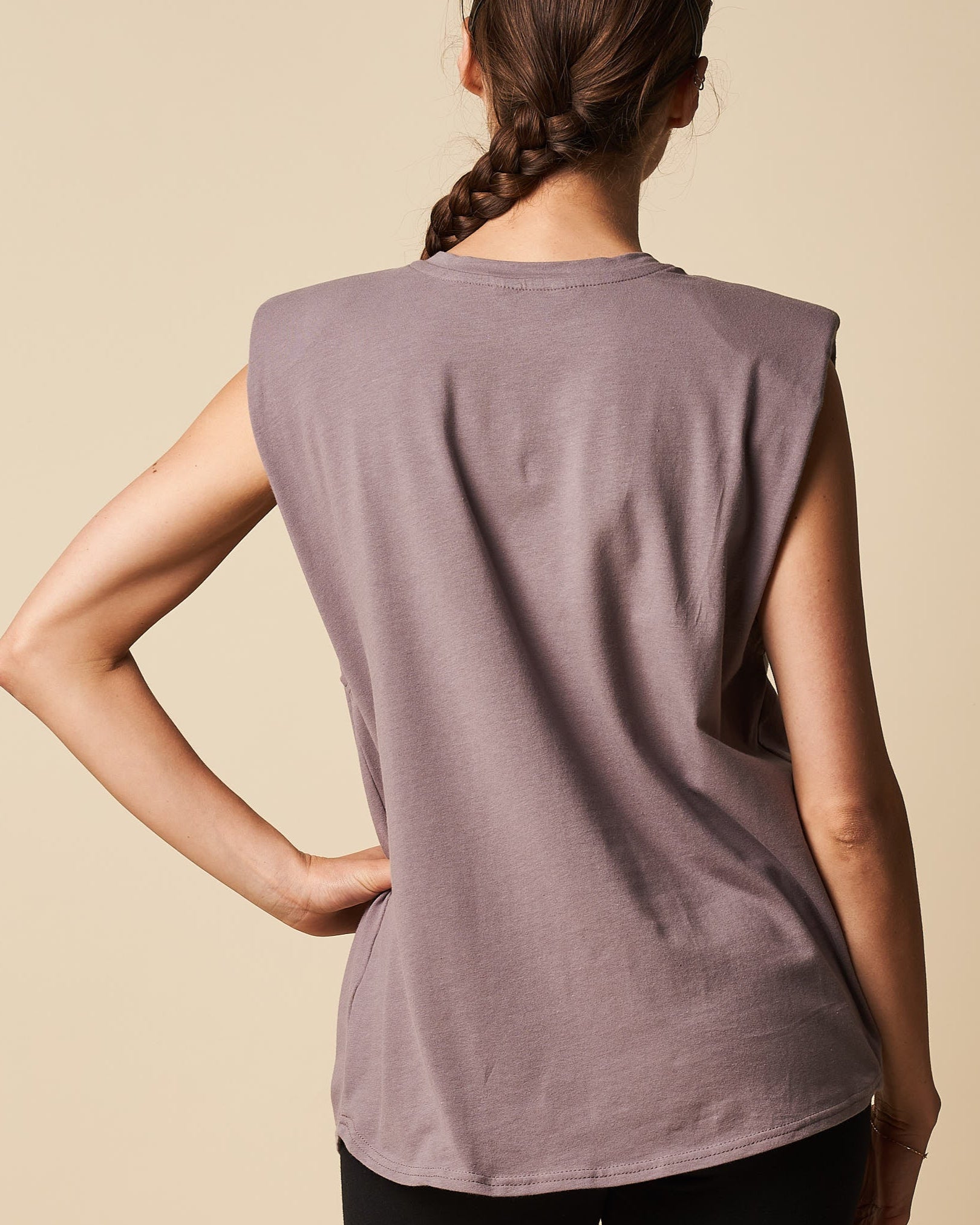 PADDED SHOULDER TANK TOP