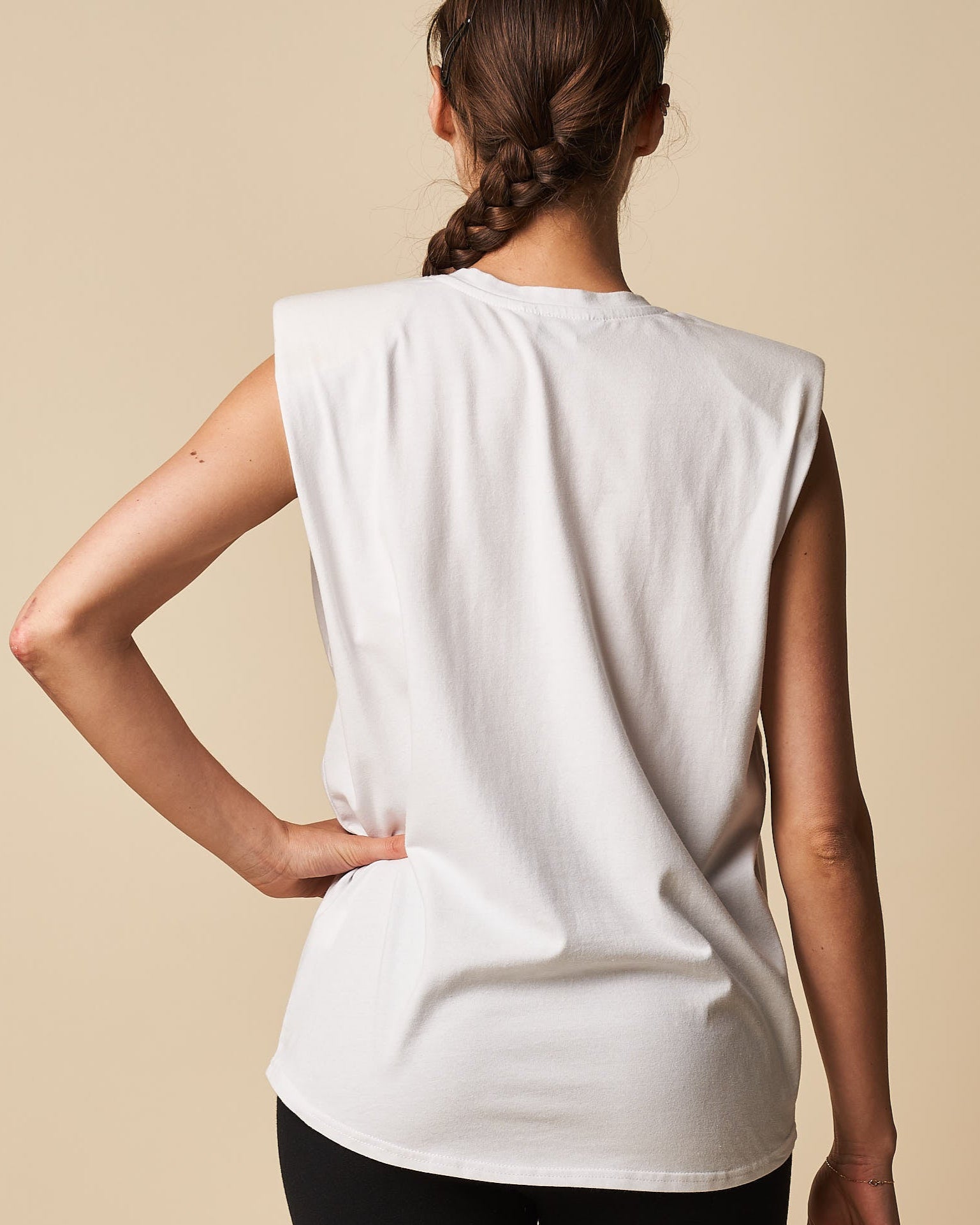 PADDED SHOULDER TANK TOP