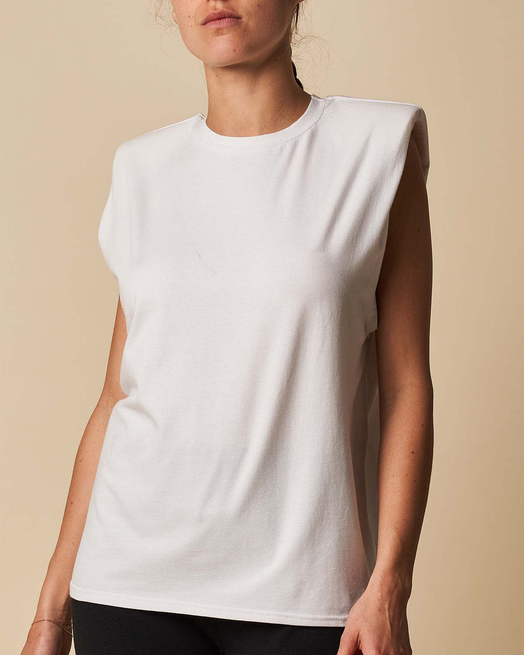 PADDED SHOULDER TANK TOP