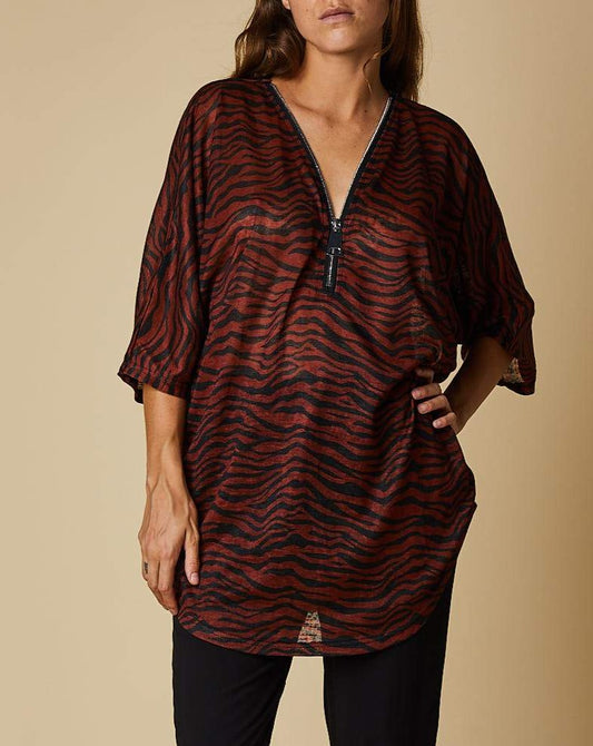 HALF-ZIP FRONT TOP