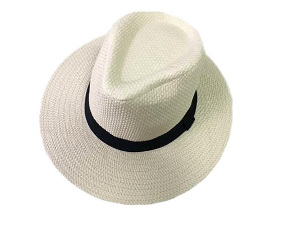 Short Brim Hat With Contrast Trim