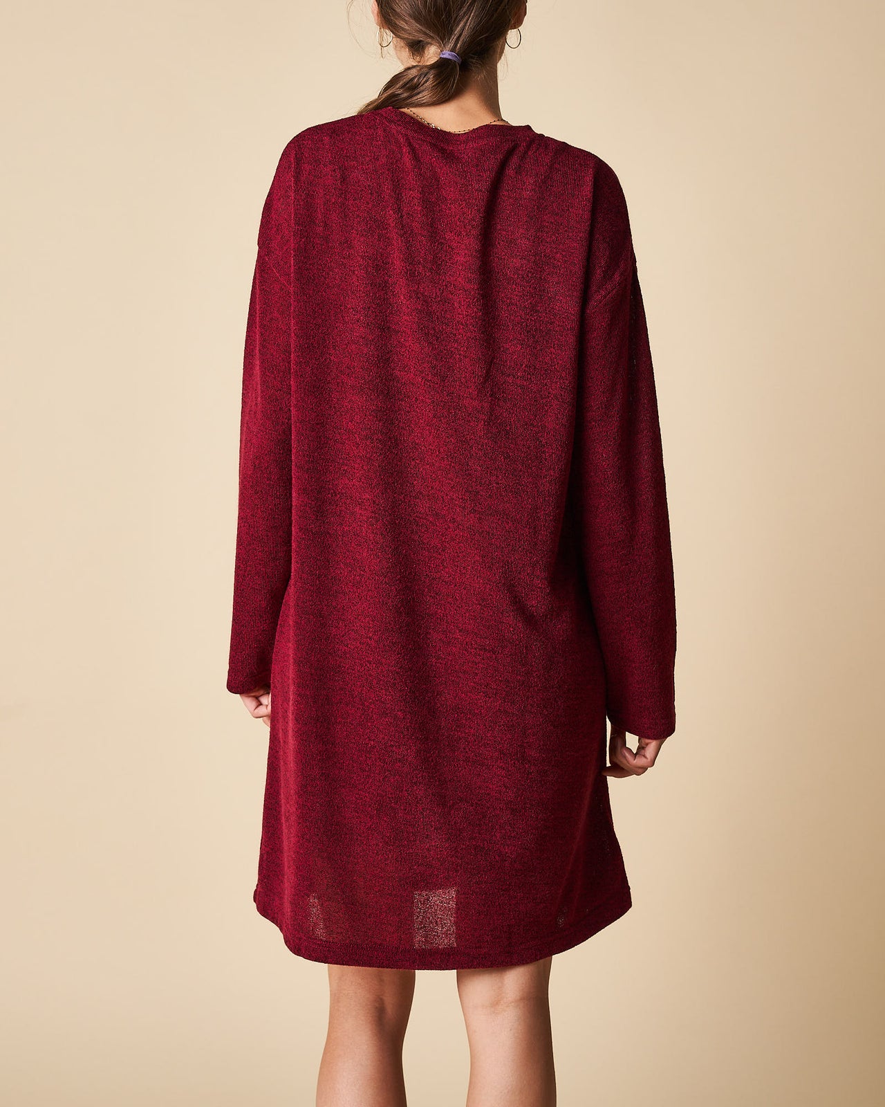 Tunic Dress With Turtle Neck