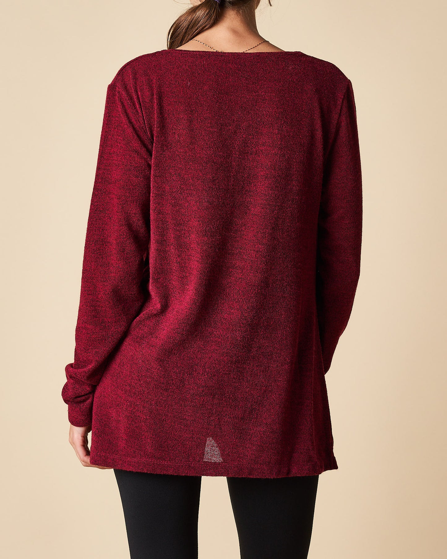 CROSSOVER DRAPE FRONT TOP