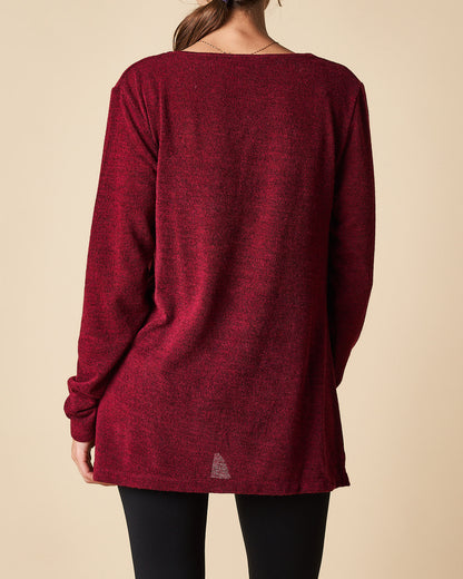 CROSSOVER DRAPE FRONT TOP
