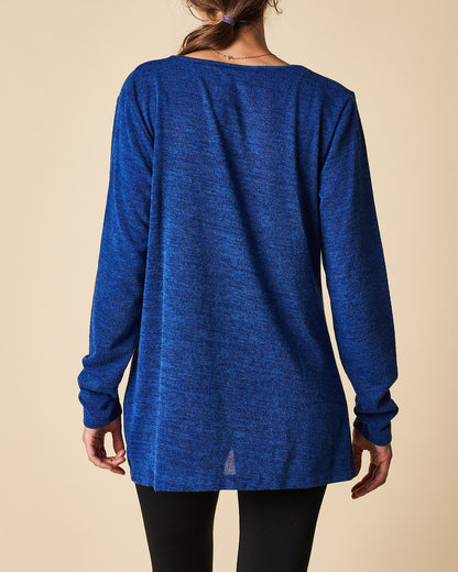 CROSSOVER DRAPE FRONT TOP
