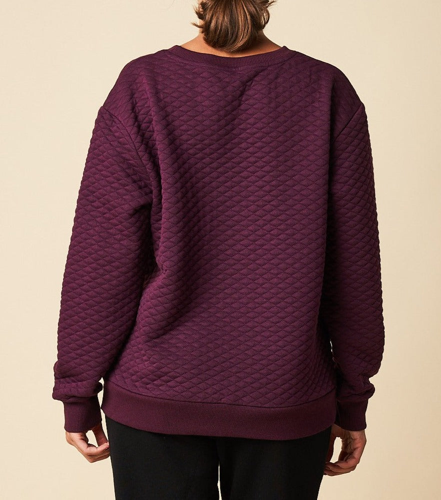 Quilted Sweat Top