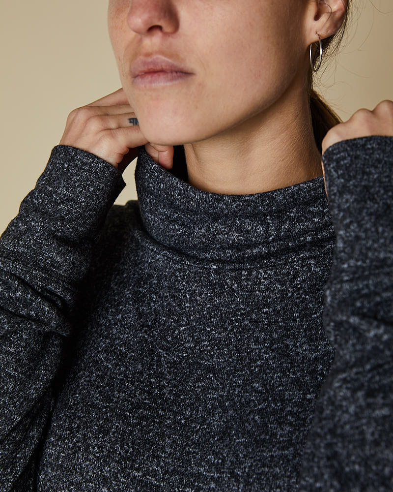 COWL NECK TOP W/ X BACK