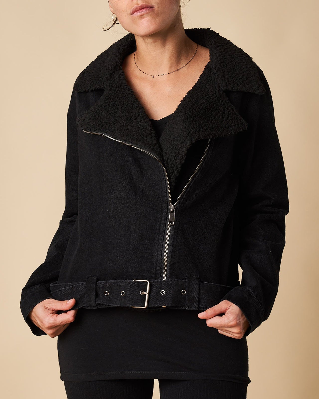 Sherpa Biker Jacket