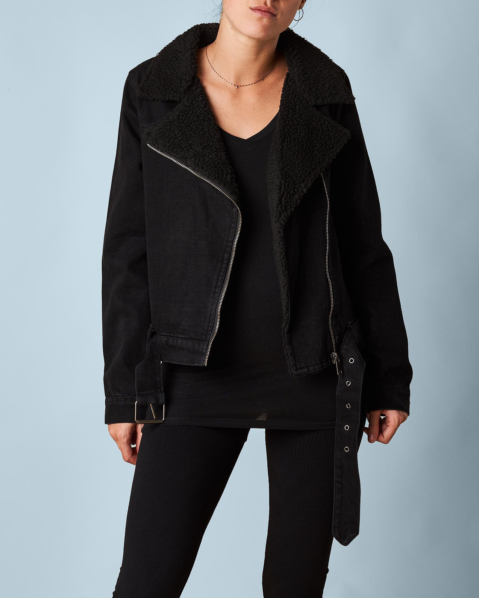 Sherpa Biker Jacket