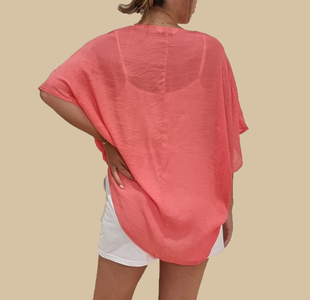 Cross Drape Front Shirt