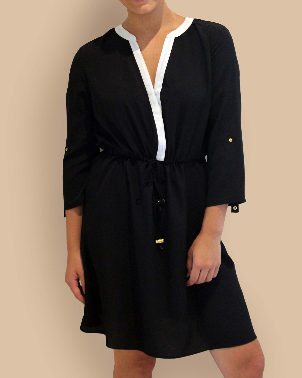 Shirt Dress - Black