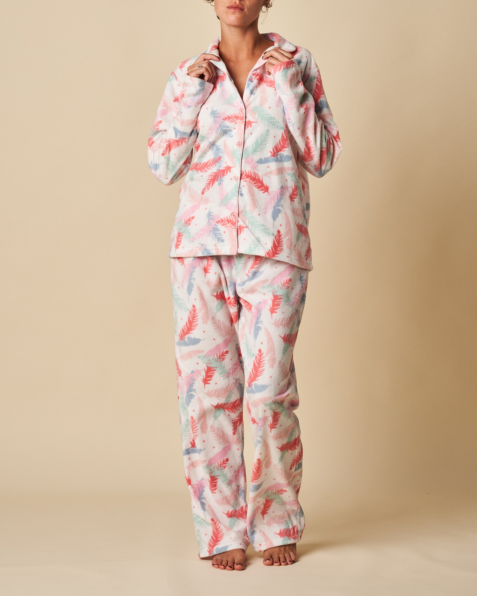 Leaf Printed PJ Set