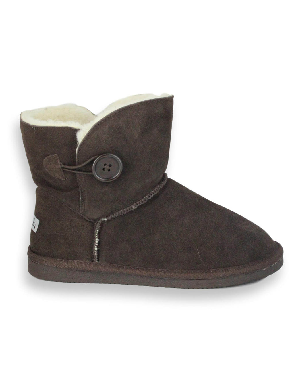 1 BUTTON MINI COW SUEDE UGG BOOT