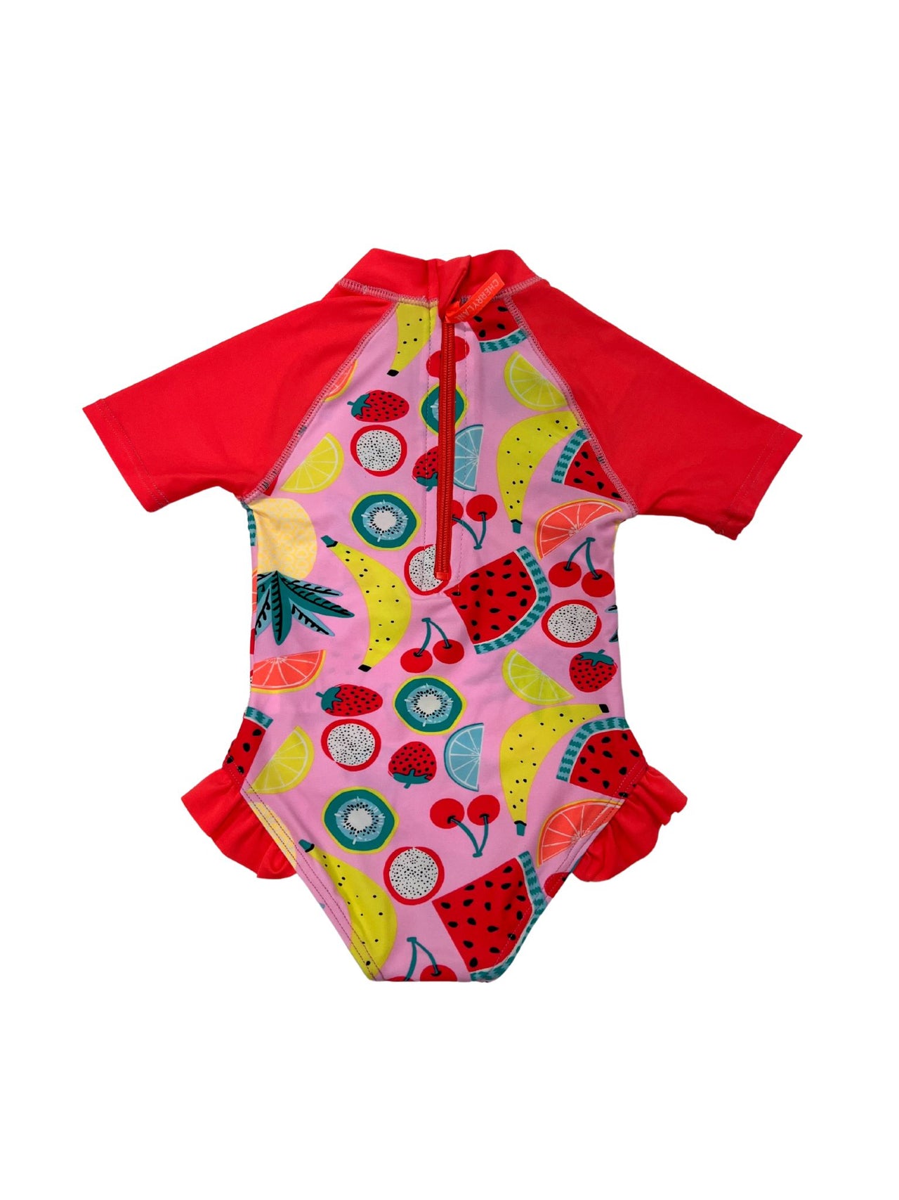 Infant Girls Rash Suit & Hat Set