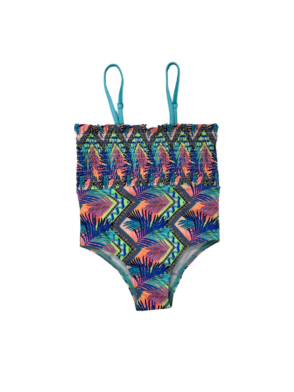 GIRLS SHIRRED ONE PIECE