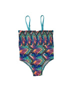 GIRLS SHIRRED ONE PIECE