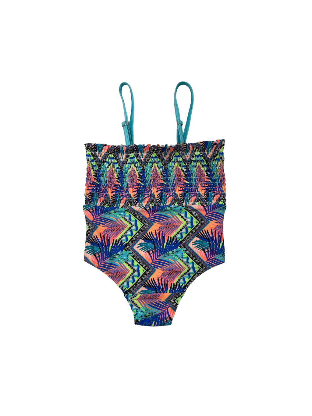 GIRLS SHIRRED ONE PIECE