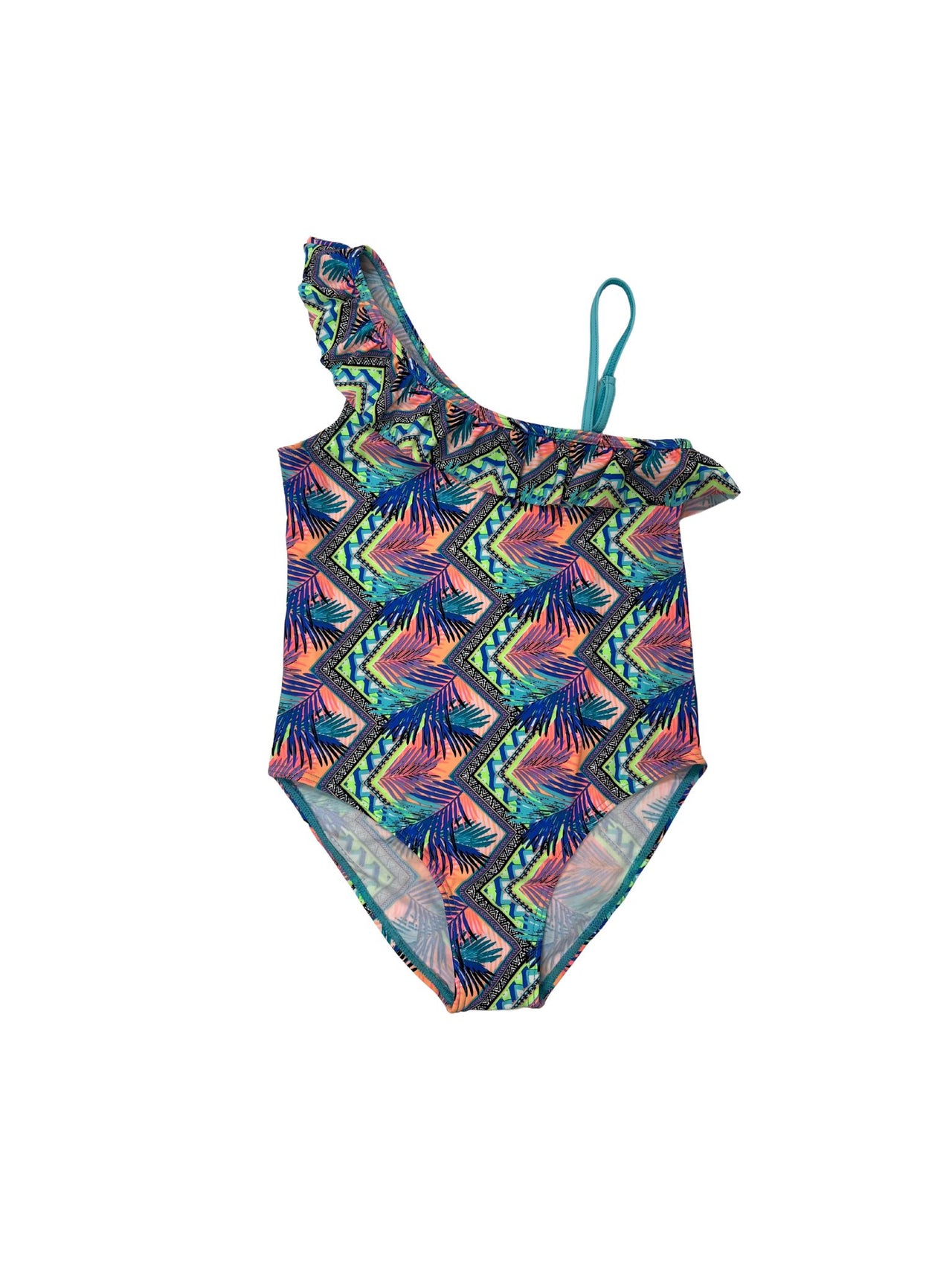 Girls One Shoulder Swimsuit