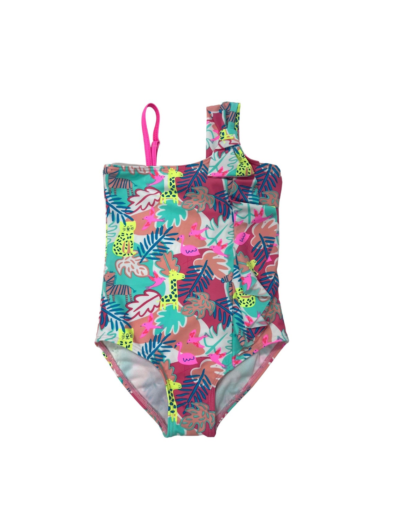 Girls Shoulder Frill Swimsuit