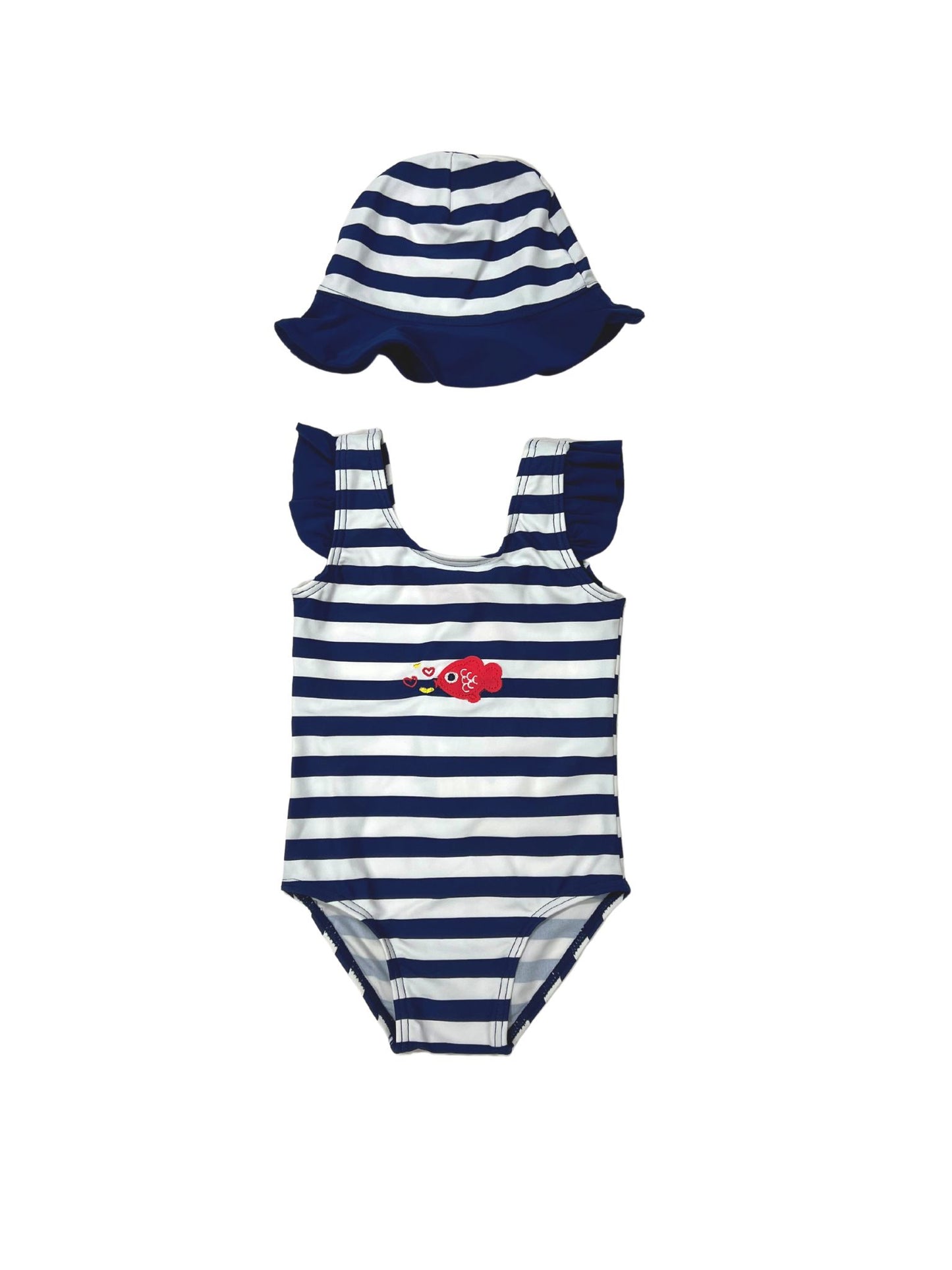 INFANT GIRLS ONE PIECE STRIPE SET