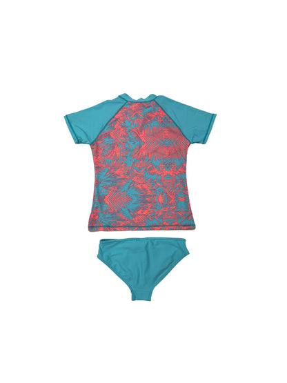 GIRLS RASH TOP AND BRIEF SET