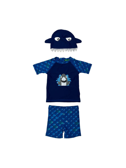 INFANT BOYS RASH TOP, TRUNK AND HAT SET