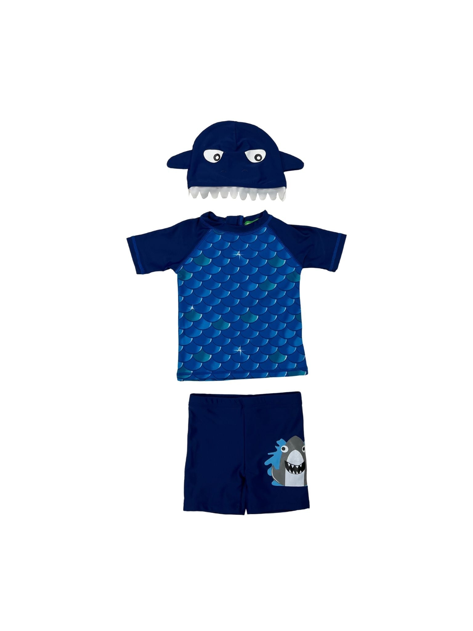 Infant Boys Rash Top, Trunk & Hat Set