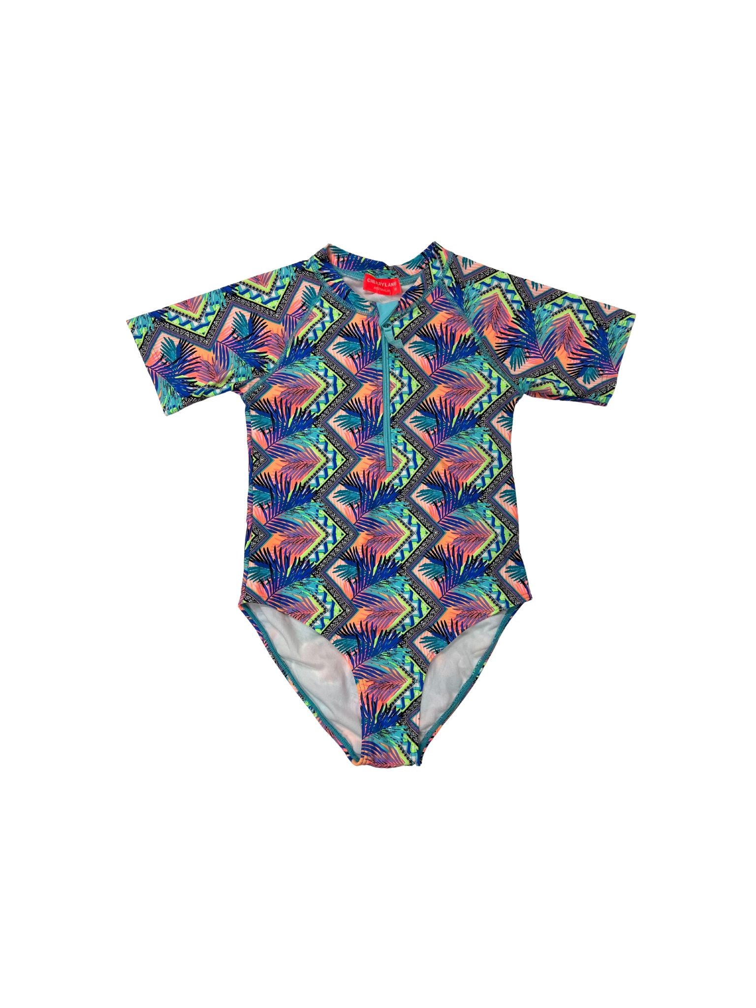 Girls Zip Front Rash Suit