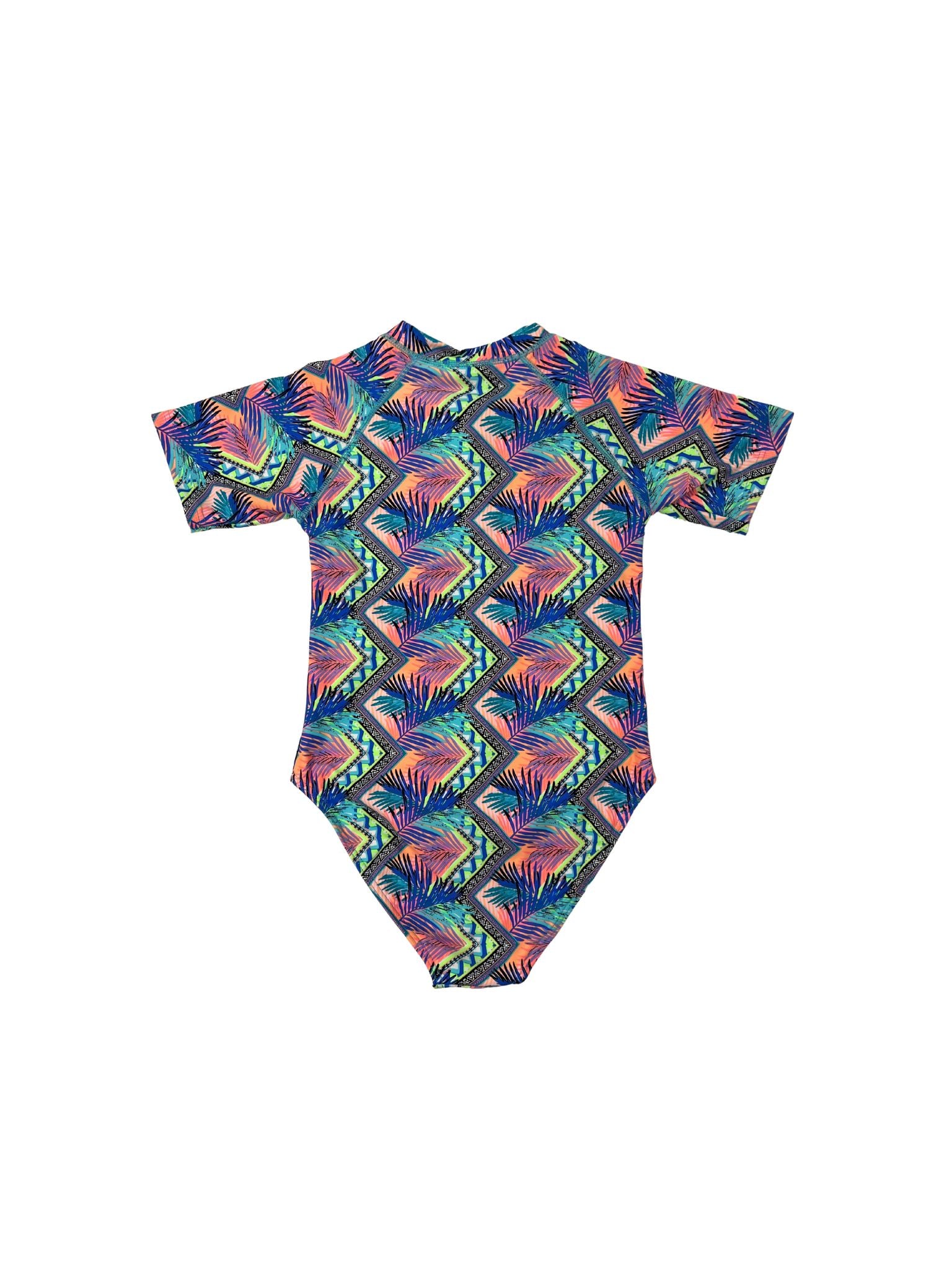 Girls Zip Front Rash Suit